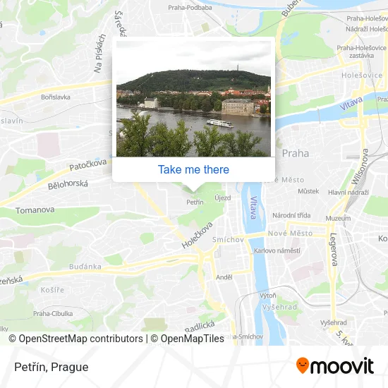 Petřín map