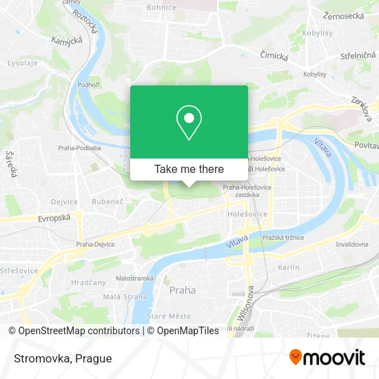 Карта Stromovka