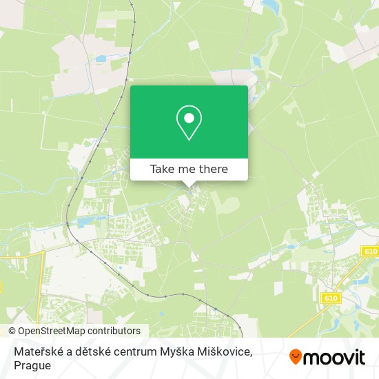 Карта Mateřské a dětské centrum Myška Miškovice