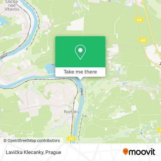 Lavička Klecanky map