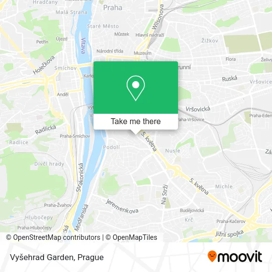 Карта Vyšehrad Garden