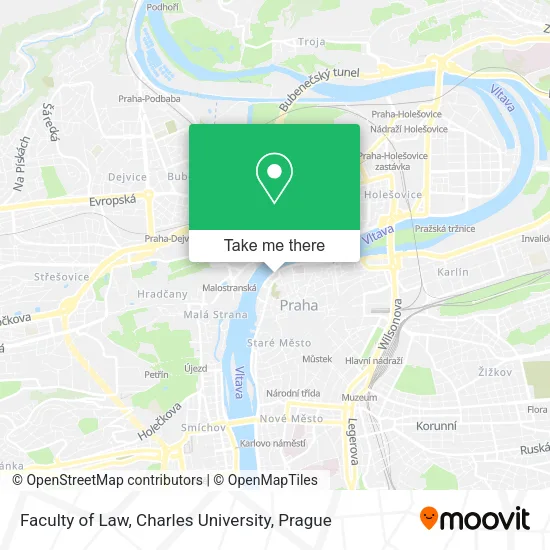 Faculty of Law, Charles University map