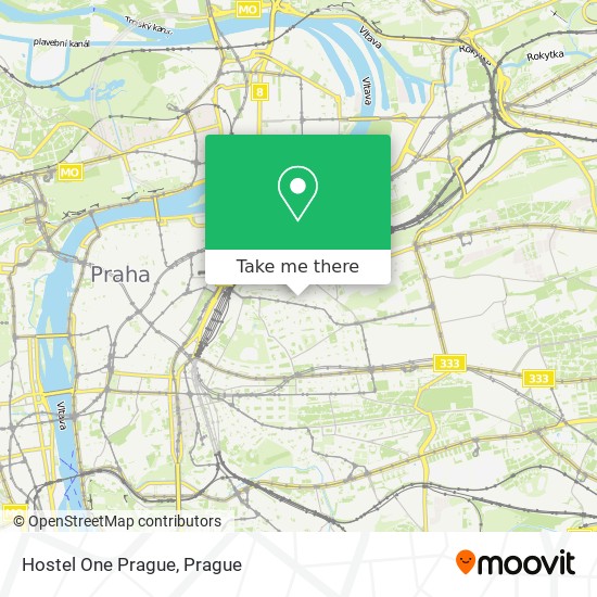 Карта Hostel One Prague