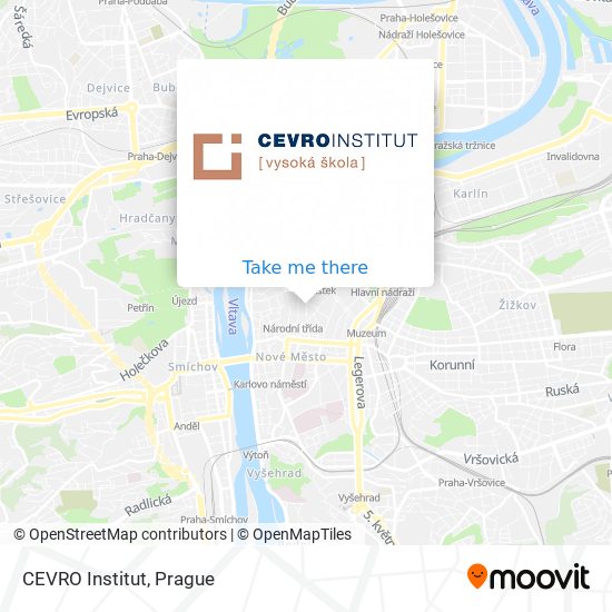 CEVRO Institut map