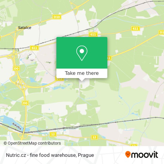 Карта Nutric.cz - fine food warehouse