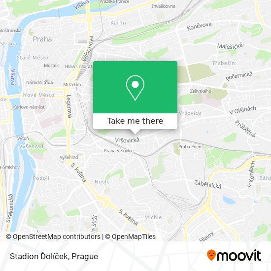 Stadion Ďolíček map