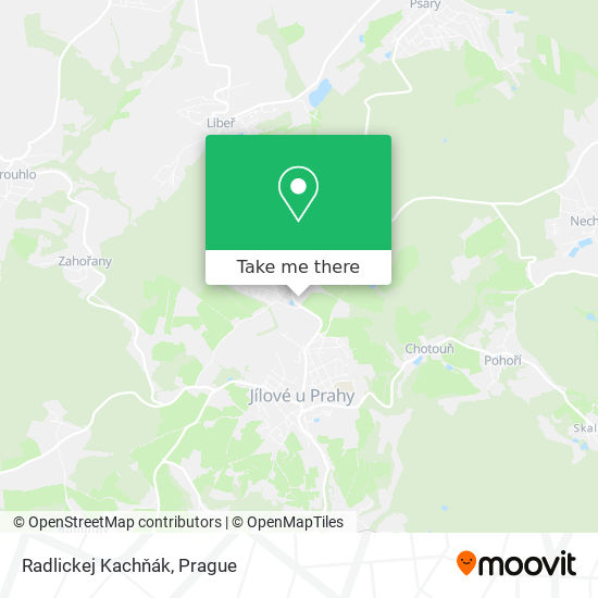 Radlickej Kachňák map
