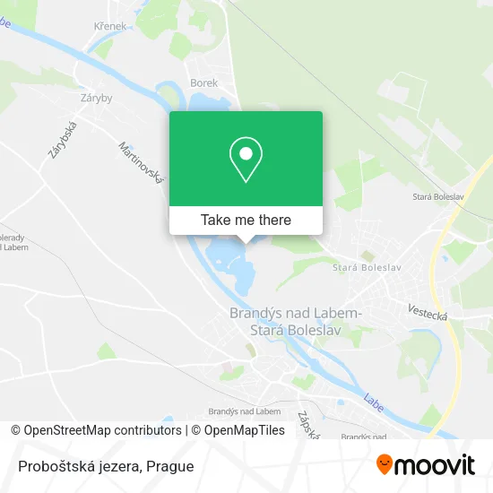 Карта Proboštská jezera