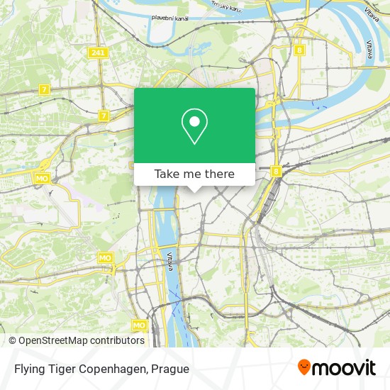 Flying Tiger Copenhagen map