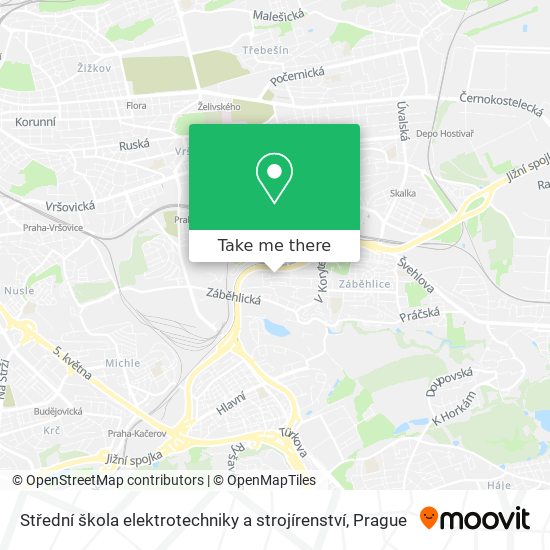 Střední škola elektrotechniky a strojírenství map