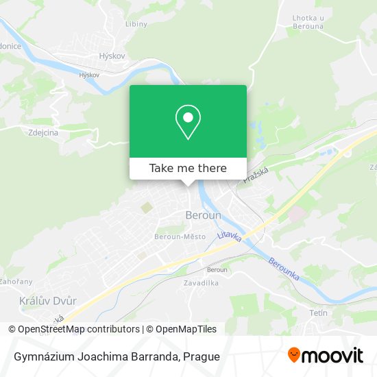 Gymnázium Joachima Barranda map