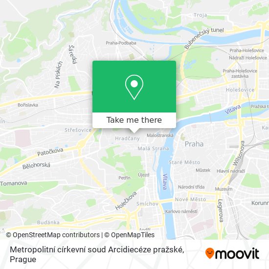 Metropolitní církevní soud Arcidiecéze pražské map