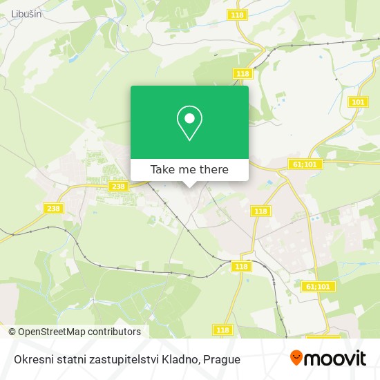 Okresni statni zastupitelstvi Kladno map