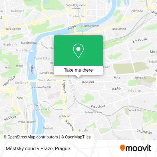 Městský soud v Praze map