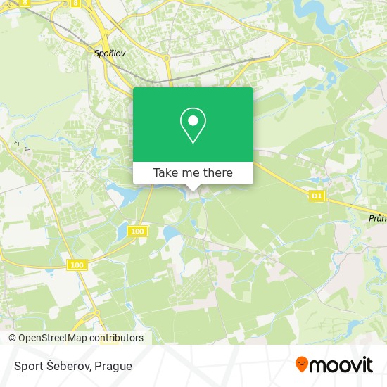 Sport Šeberov map