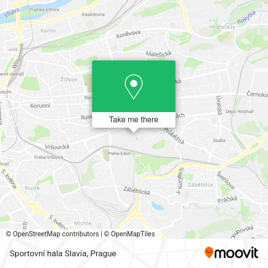 Карта Sportovní hala Slavia