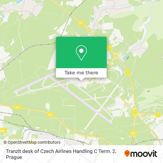 Карта Tranzit desk of Czech Airlines Handling C Term. 2