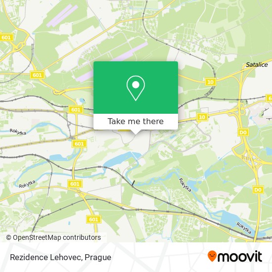 Rezidence Lehovec map