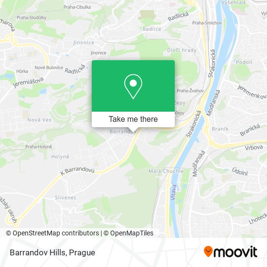 Barrandov Hills map