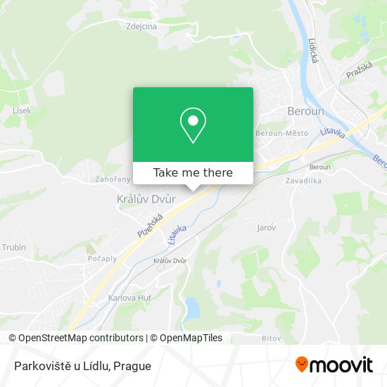 Parkoviště u Lídlu map