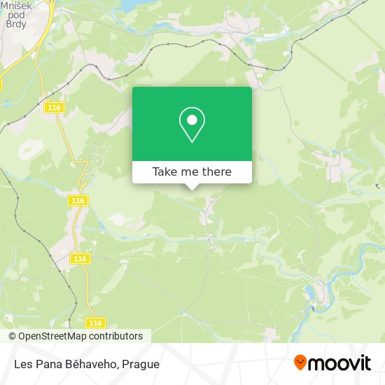 Les Pana Běhaveho map