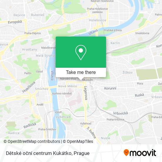 Dětské oční centrum Kukátko map