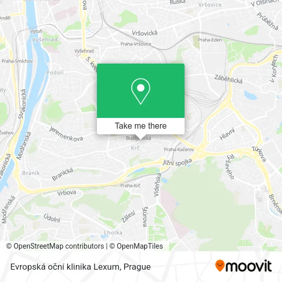 Evropská oční klinika Lexum map