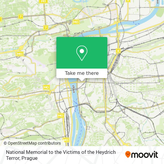 National Memorial to the Victims of the Heydrich Terror map