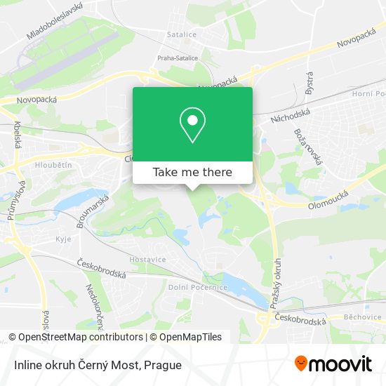 Inline okruh Černý Most map