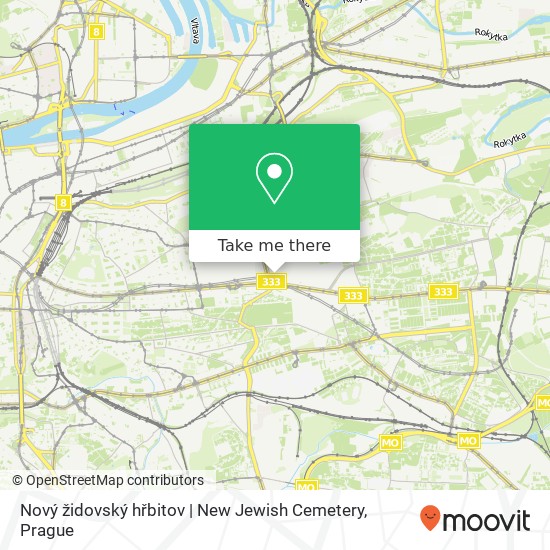 Nový židovský hřbitov | New Jewish Cemetery map