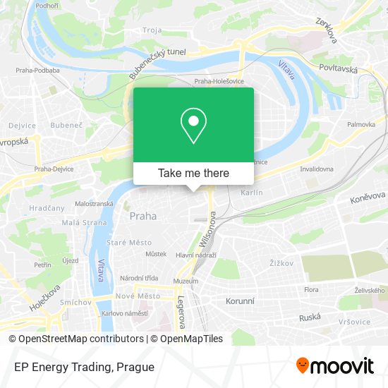 EP Energy Trading map