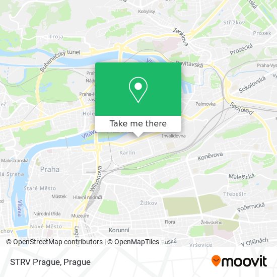 STRV Prague map
