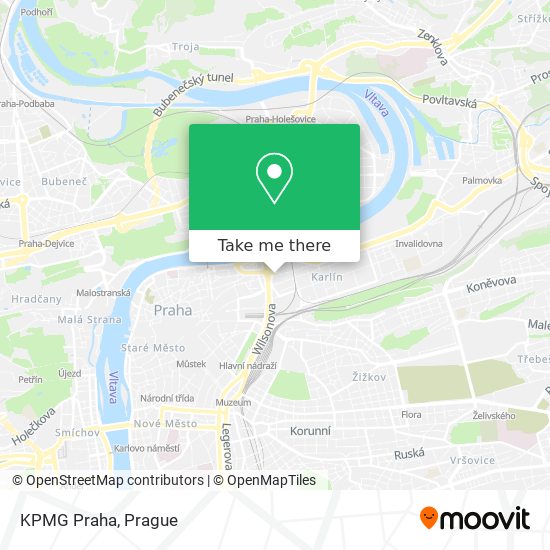 KPMG Praha map