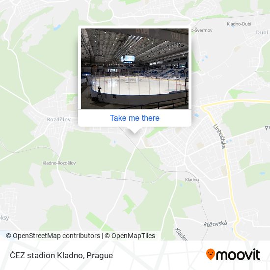 ČEZ stadion Kladno map