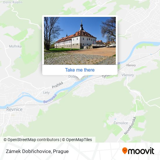 Карта Zámek Dobřichovice