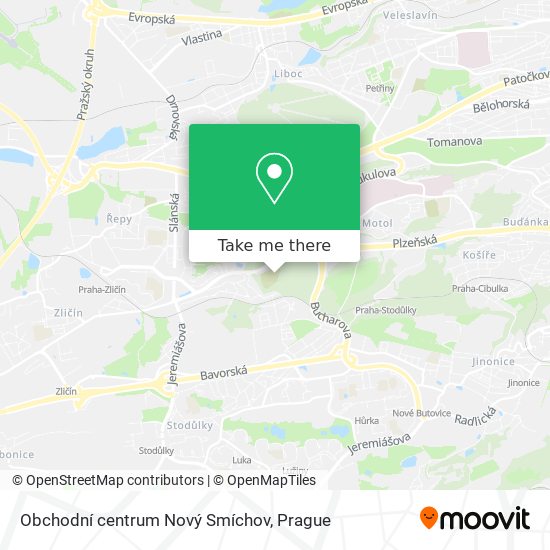 Obchodní centrum Nový Smíchov map