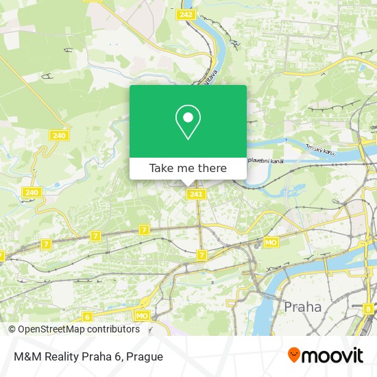 Карта M&M Reality Praha 6