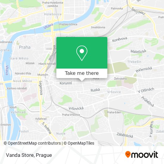 Vanda Store map