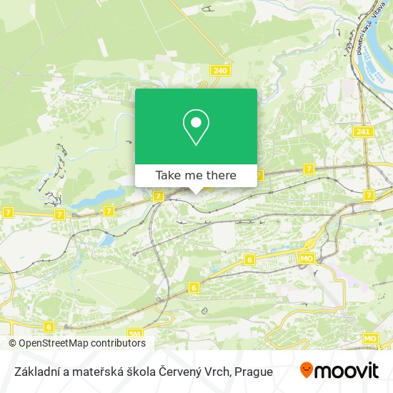 Základní a mateřská škola Červený Vrch map