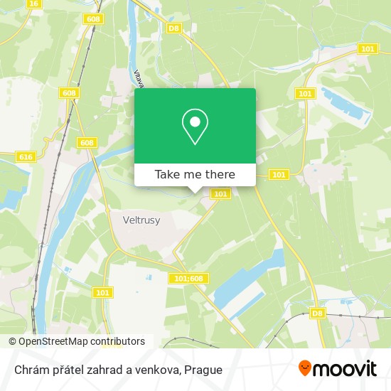 Chrám přátel zahrad a venkova map