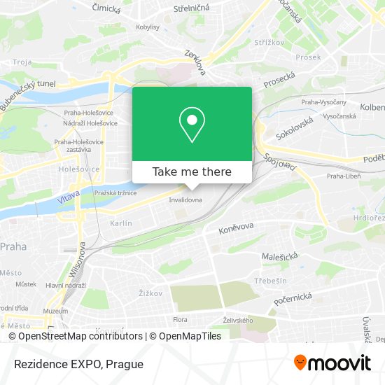 Rezidence EXPO map