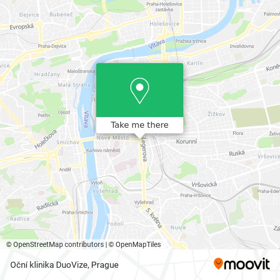 Oční klinika DuoVize map