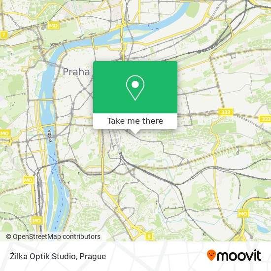 Žilka Optik Studio map