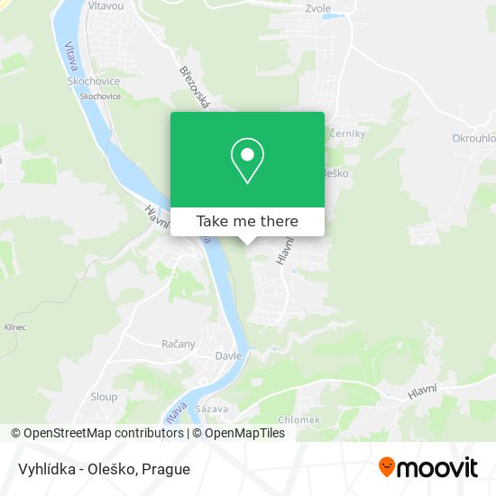 Vyhlídka - Oleško map