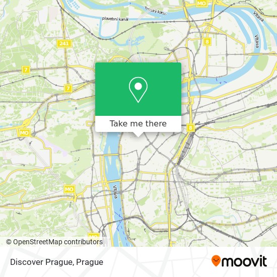 Discover Prague map