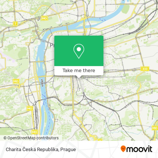 Charita Česká Republika map