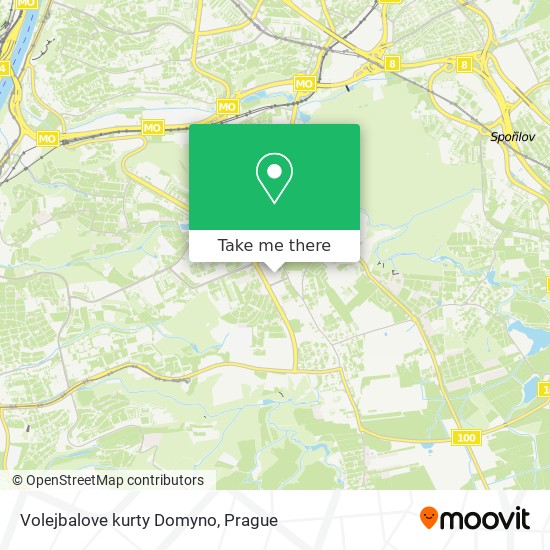 Карта Volejbalove kurty Domyno