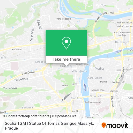 Карта Socha TGM | Statue Of Tomáš Garrigue Masaryk