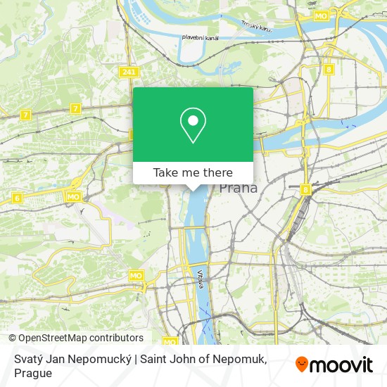 Svatý Jan Nepomucký | Saint John of Nepomuk map