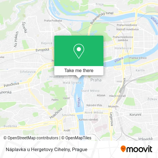 Карта Náplavka u Hergetovy Cihelny